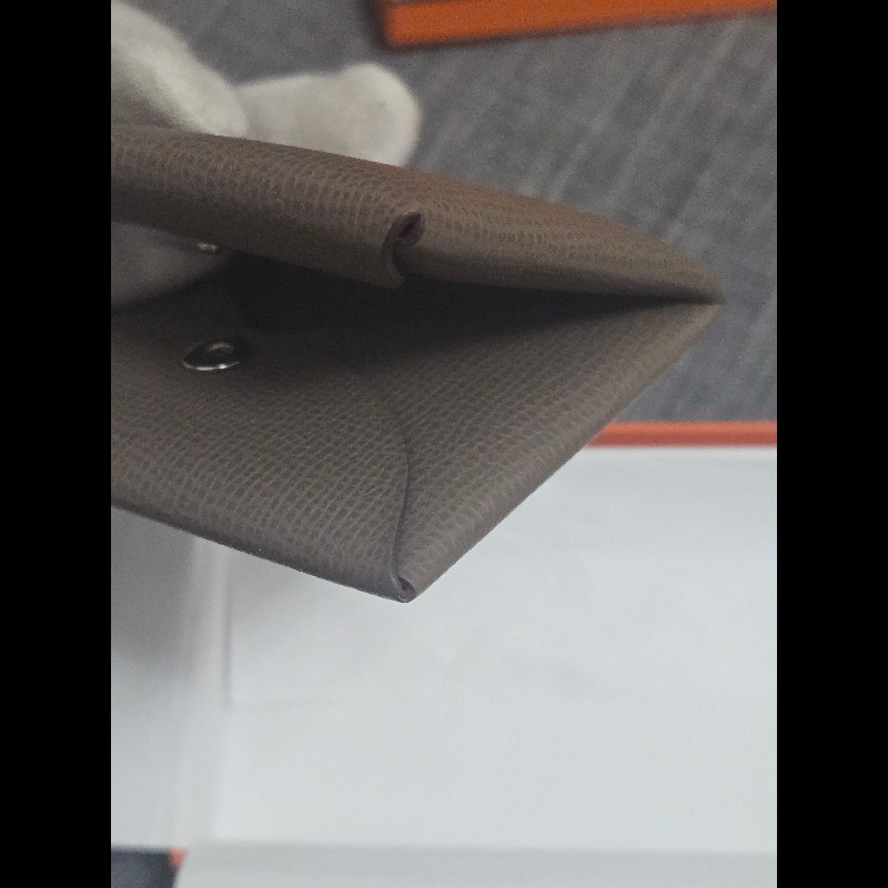 Hermes Calvi 大象灰 卡片夾 卡包 零錢包-8