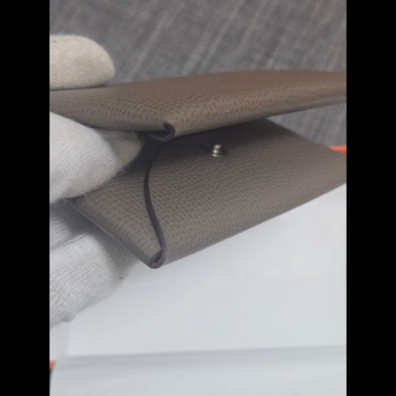 Hermes Calvi 大象灰 卡片夾 卡包 零錢包-11