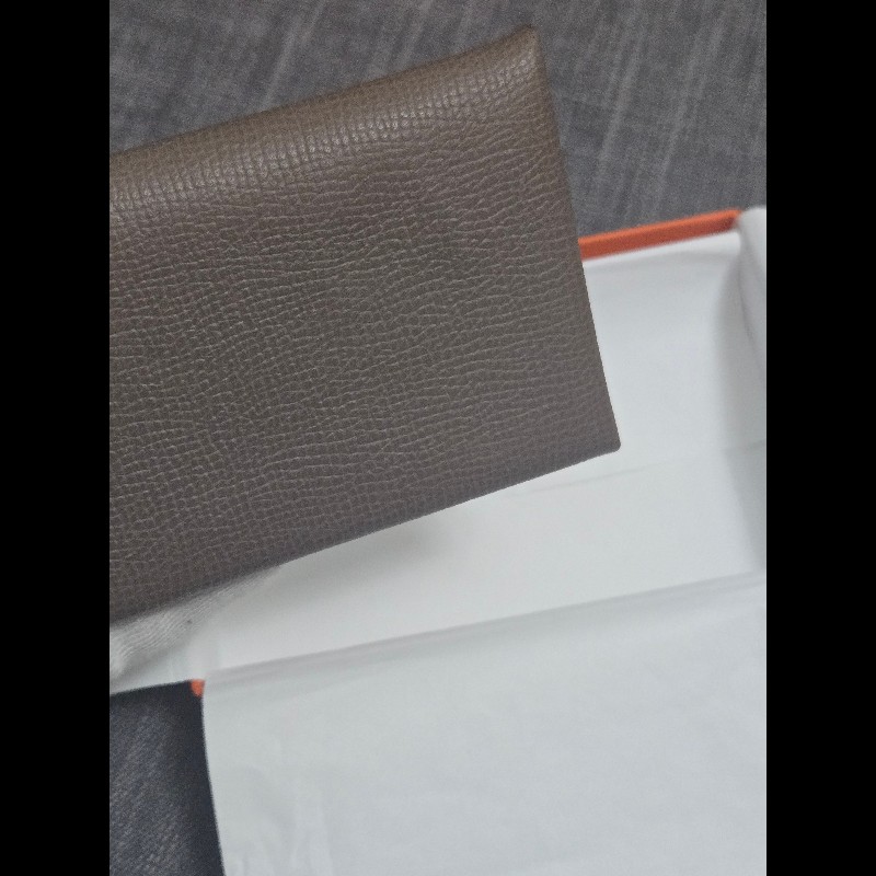 Hermes Calvi 大象灰 卡片夾 卡包 零錢包-12