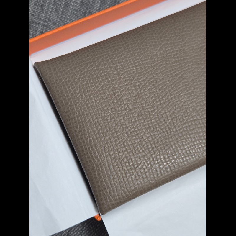 Hermes Calvi 大象灰 卡片夾 卡包 零錢包-17