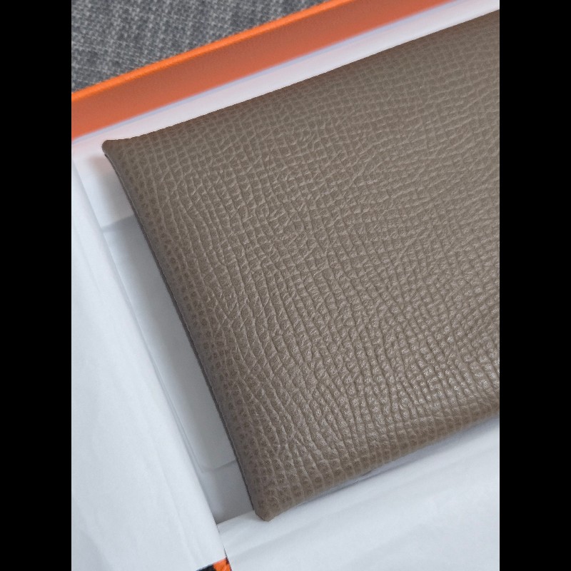 Hermes Calvi 大象灰 卡片夾 卡包 零錢包-19