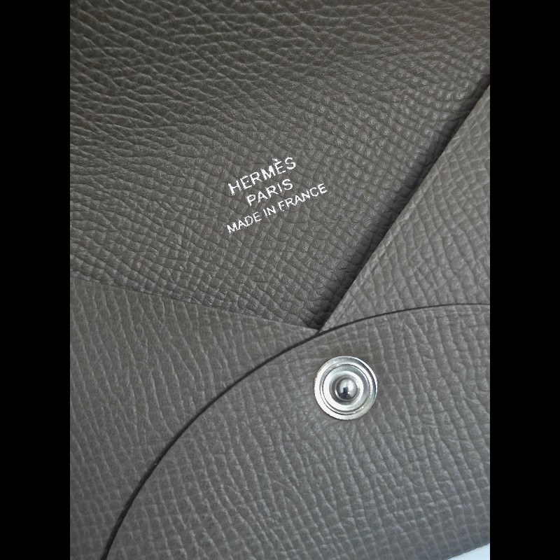 Hermes Calvi 大象灰 卡片夾 卡包 零錢包-22