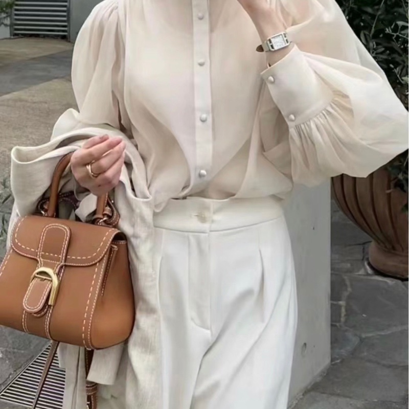 【97🆕】Delvaux brilliant mini外縫焦糖色 金棕牛皮金扣 手提單肩斜挎包-2