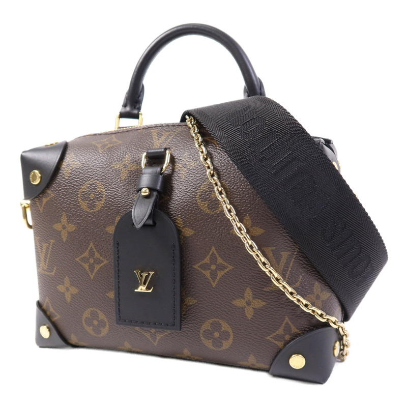 LOUIS VUITTON Monogram Petite Malle Souple金扣手挽肩背兩用袋-2