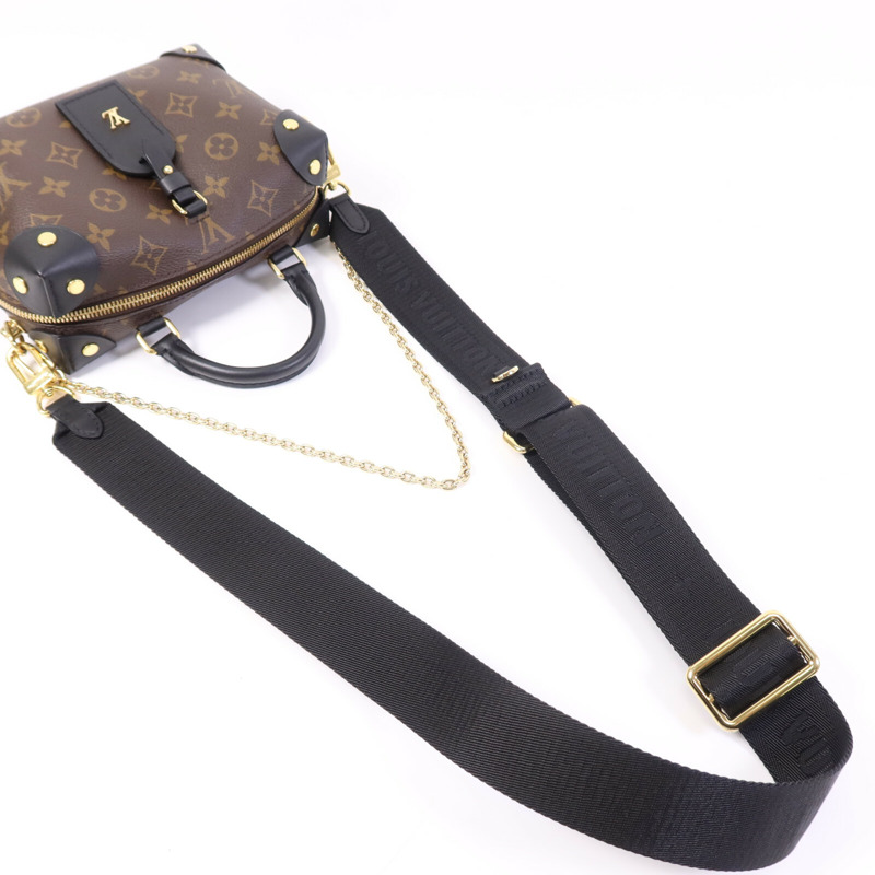 LOUIS VUITTON Monogram Petite Malle Souple金扣手挽肩背兩用袋-8