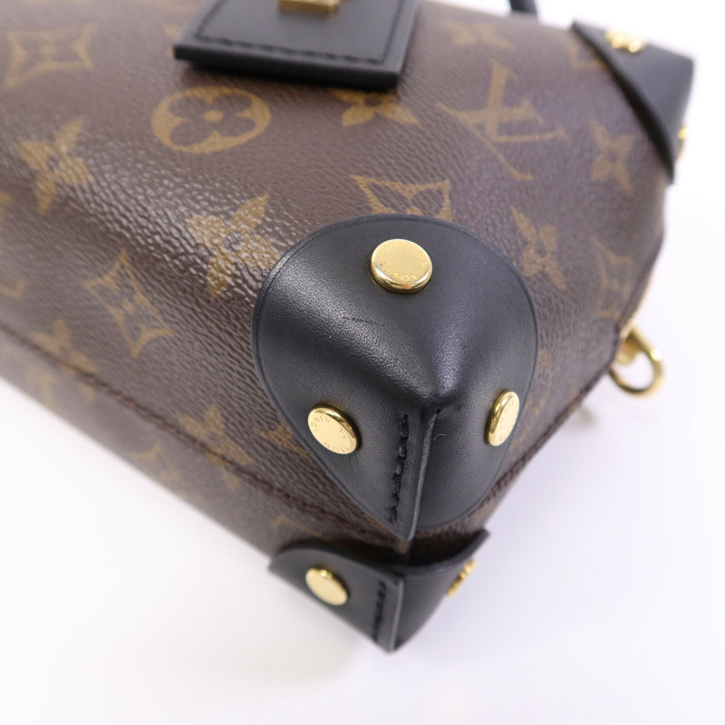 LOUIS VUITTON Monogram Petite Malle Souple金扣手挽肩背兩用袋-9