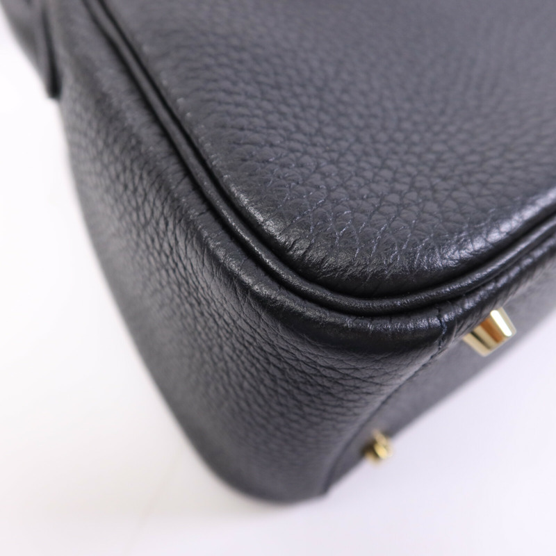 HERMES Clemence皮革Mini Lindy金扣手挽肩背兩用袋Nior-12