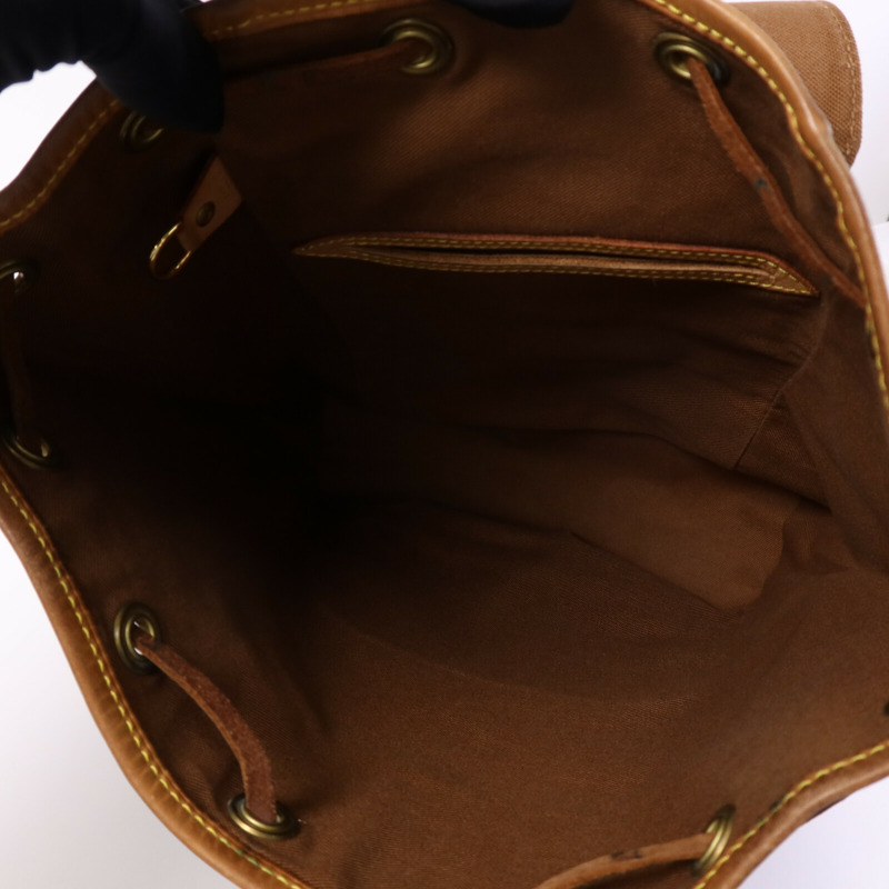 LOUIS VUITTON Monogram Montsouris MM Backpack金扣背包-4