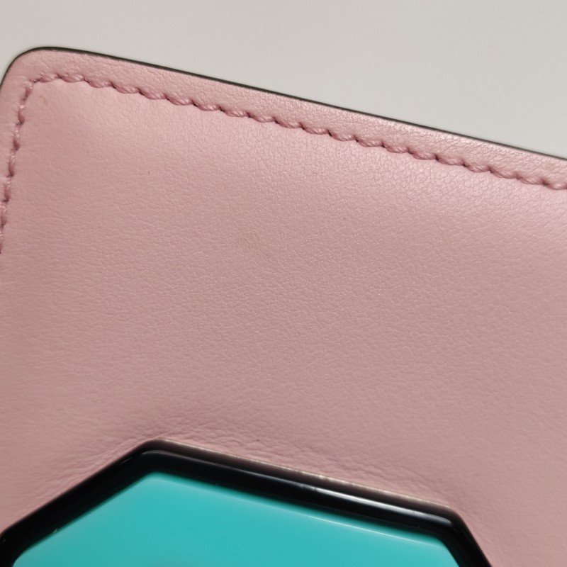 Prada Plex Ribbon中號牛皮拼色書封式插扣斜挎包單肩包-21