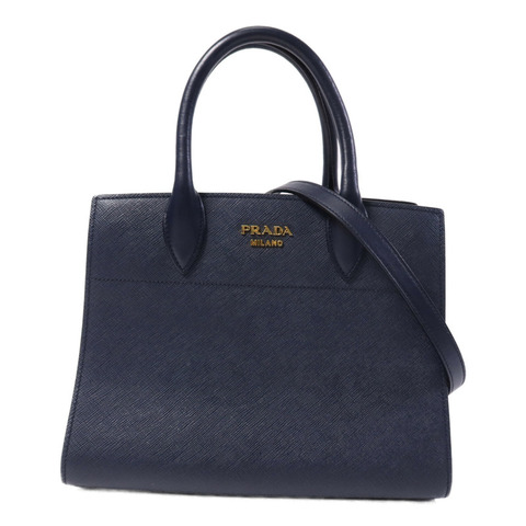 PRADA 牛皮皮革2 Way Shoulder Bag金扣手挽肩背兩用袋