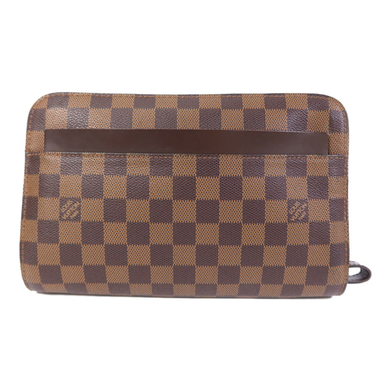 LOUIS VUITTON Damier Saint Louis Clutch Bag金扣手拿包-0
