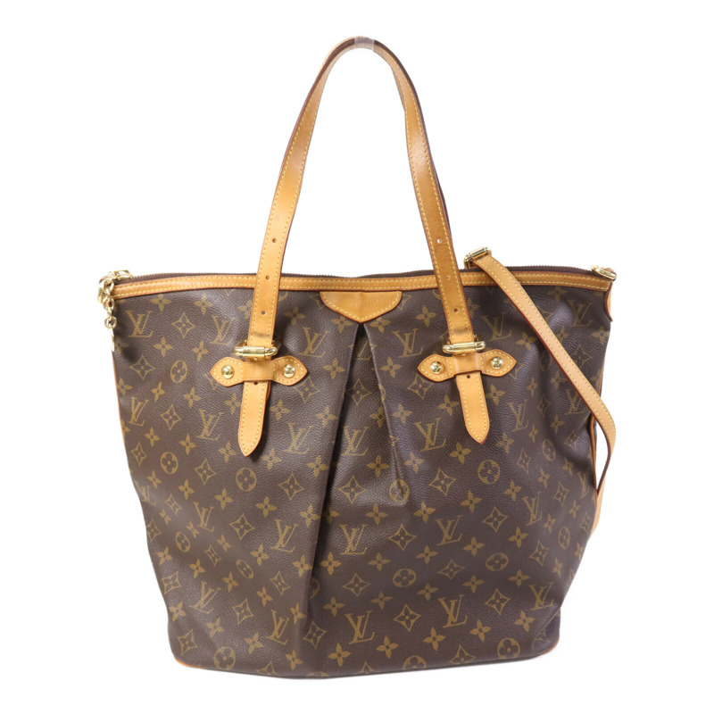 LOUIS VUITTON Monogram Palermo GM金扣手挽肩背兩用袋-0