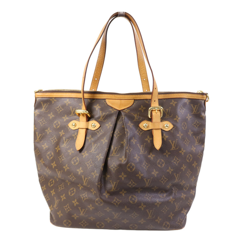 LOUIS VUITTON Monogram Palermo GM金扣手挽肩背兩用袋-1