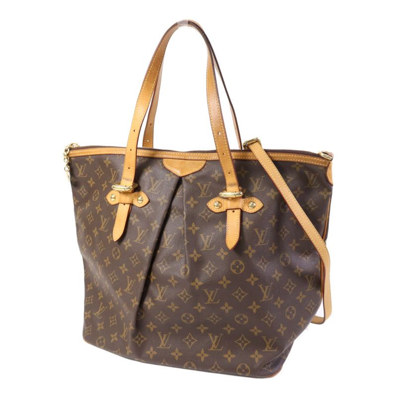 LOUIS VUITTON Monogram Palermo GM金扣手挽肩背兩用袋-2