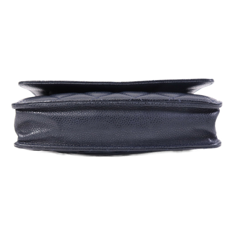 CHANEL 牛皮皮革WOC Wallet On Chain銀扣鏈帶肩背袋-3