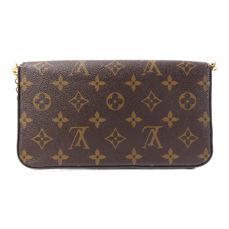 LOUIS VUITTON Monogram Pochette Felicie金扣鏈帶肩背袋-1