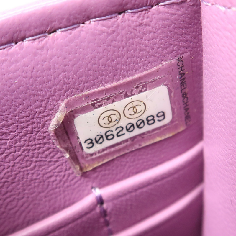 CHANEL 羊皮皮革Phone Holder銀扣鏈帶肩背袋-7