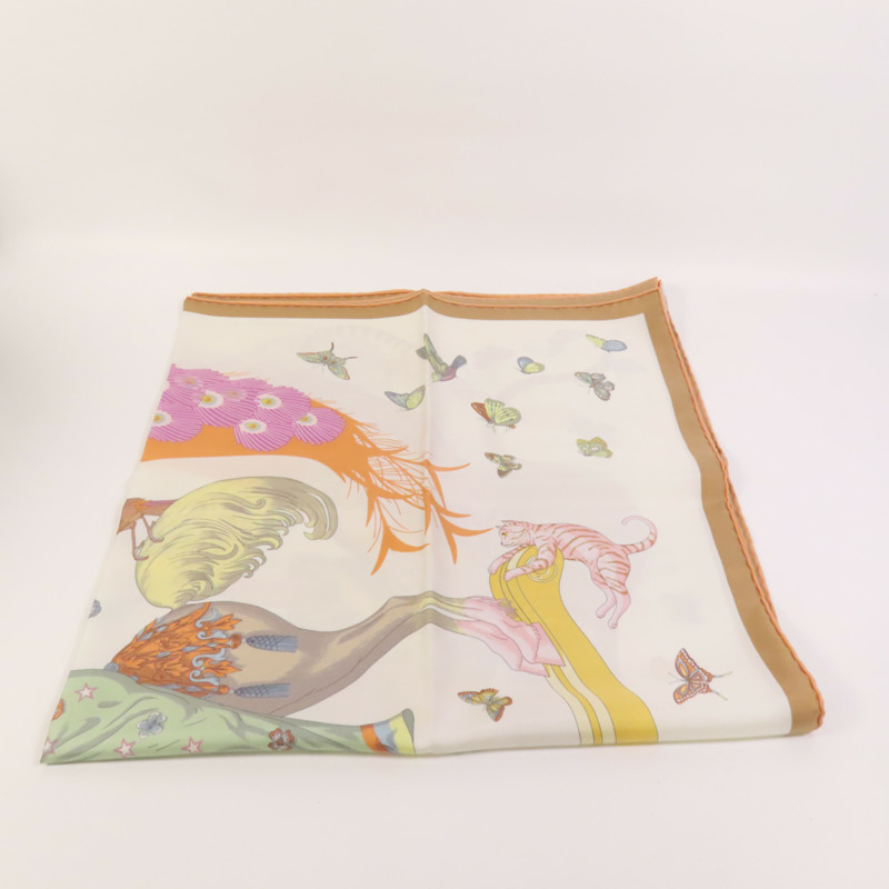 HERMES 絲質90x90絲巾-7