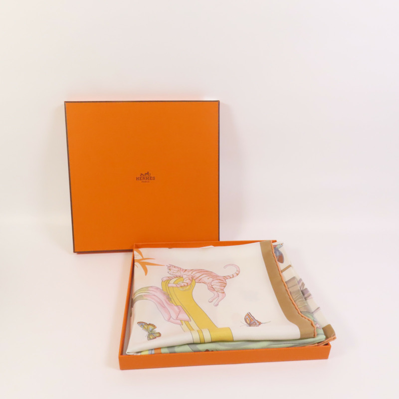 HERMES 絲質90x90絲巾-12