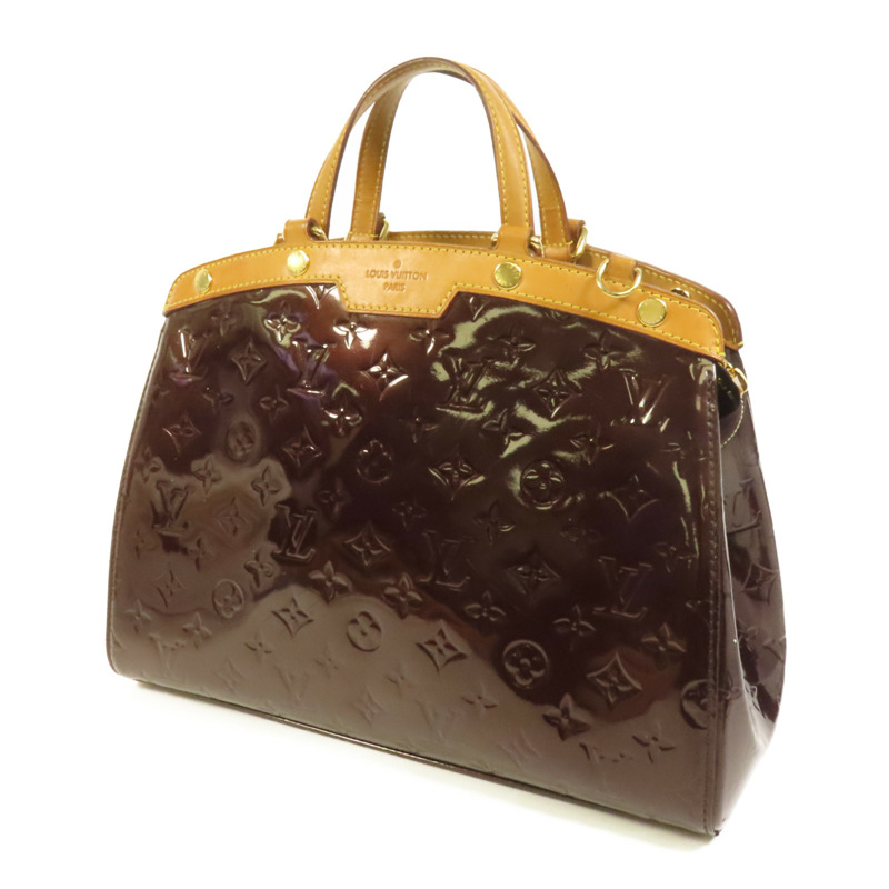 LOUIS VUITTON Monogram Vernis Brea GM金扣手挽肩背兩用袋-2