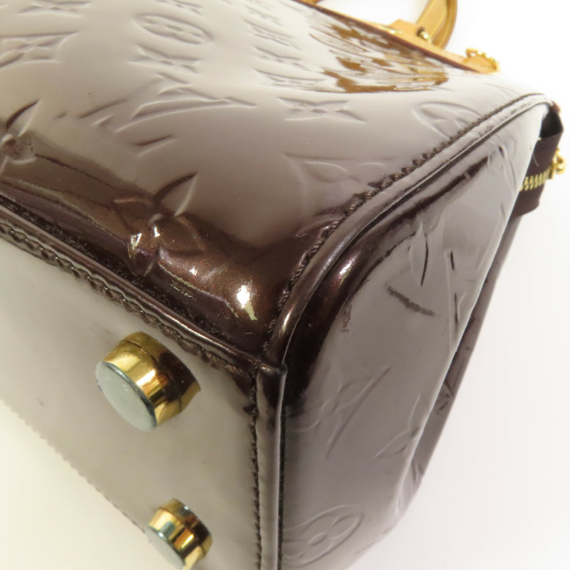 LOUIS VUITTON Monogram Vernis Brea GM金扣手挽肩背兩用袋-11