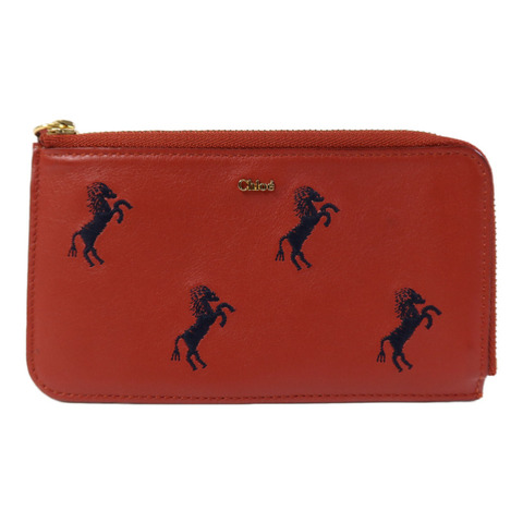 Chloe 牛皮皮革Card Case金扣卡片套