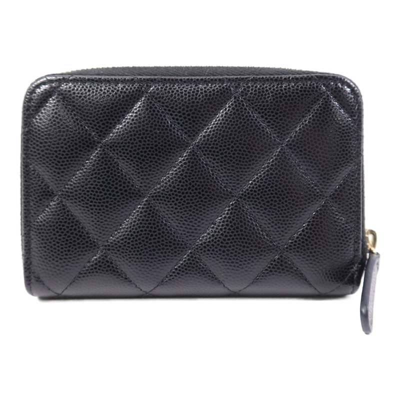 CHANEL 牛皮皮革Card Case金扣卡片套-1