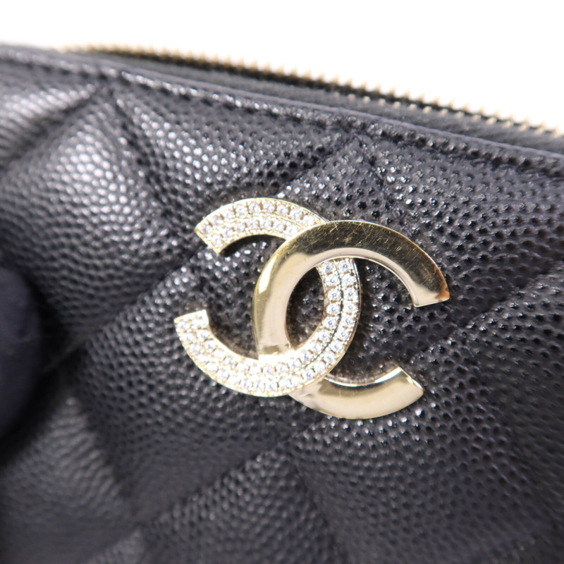 CHANEL 牛皮皮革Card Case金扣卡片套-5