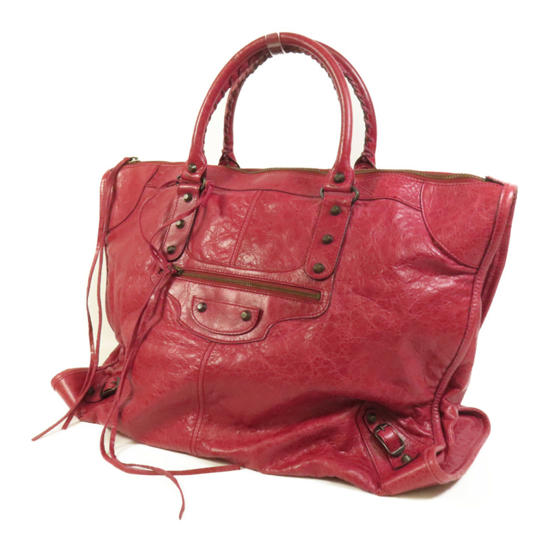 BALENCIAGA 牛皮皮革Weekender手挽袋-2