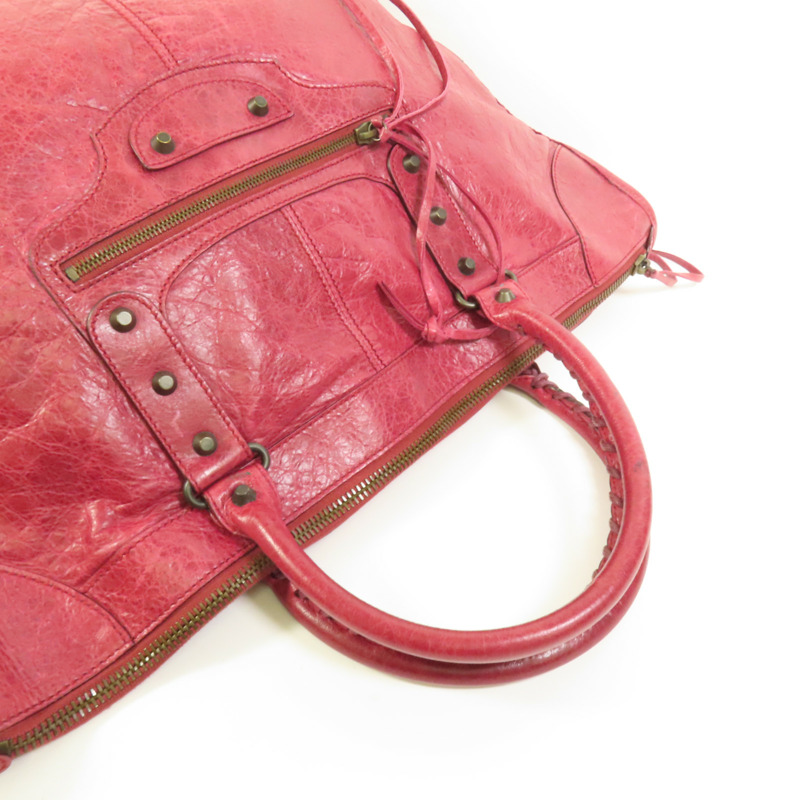 BALENCIAGA 牛皮皮革Weekender手挽袋-4