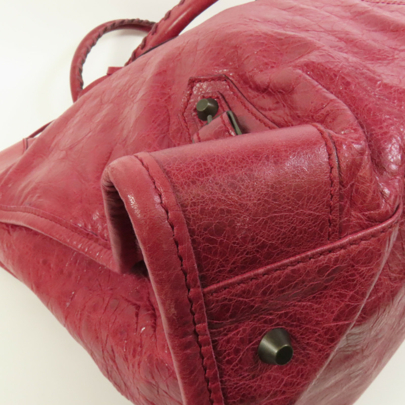 BALENCIAGA 牛皮皮革Weekender手挽袋-12