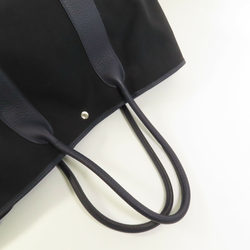 HERMES 帆布Garden Party TGM手挽袋Noir-4