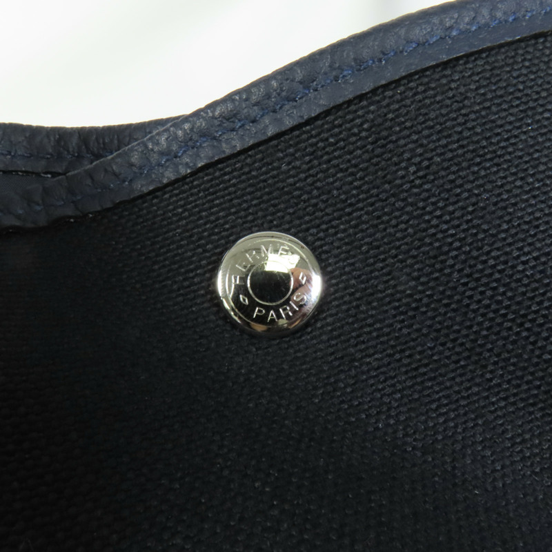 HERMES 帆布Garden Party TGM手挽袋Noir-5