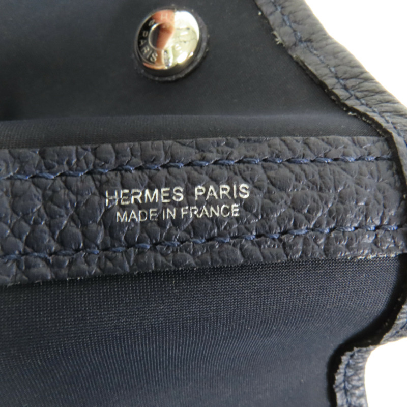 HERMES 帆布Garden Party TGM手挽袋Noir-7