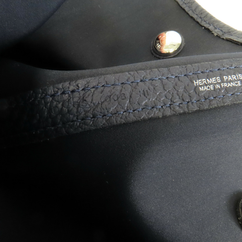 HERMES 帆布Garden Party TGM手挽袋Noir-8