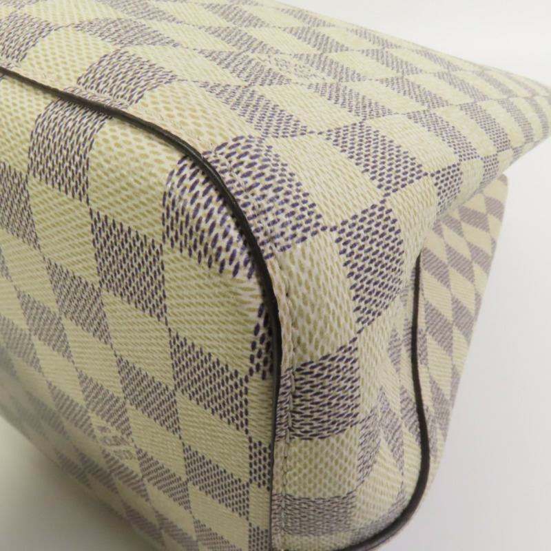 LOUIS VUITTON Damier Azur Neo Noe金扣肩背袋白色-10