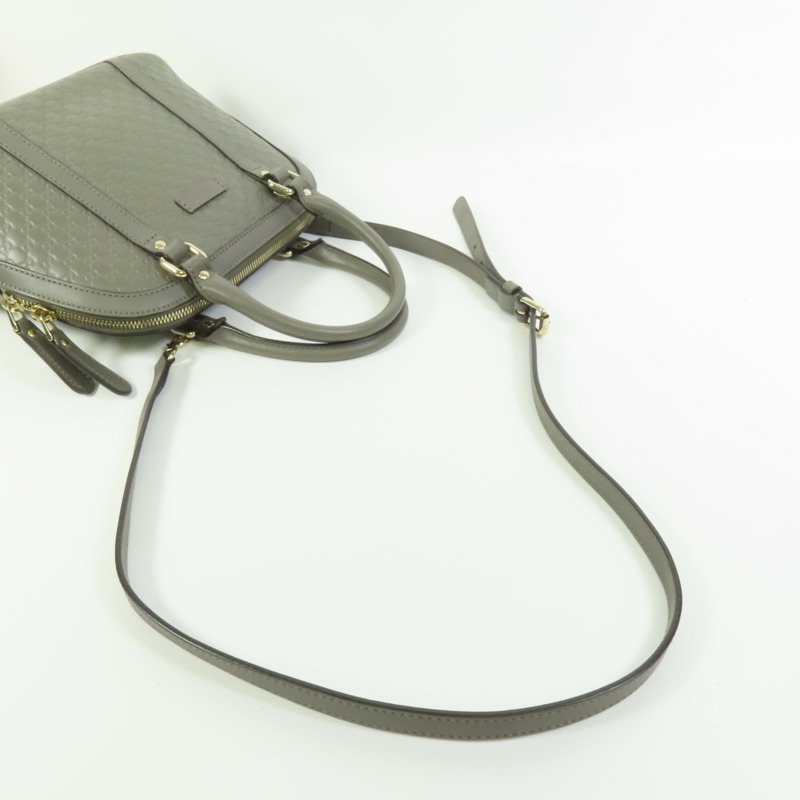 GUCCI 牛皮皮革Microguccissima金扣手挽肩背兩用袋-4