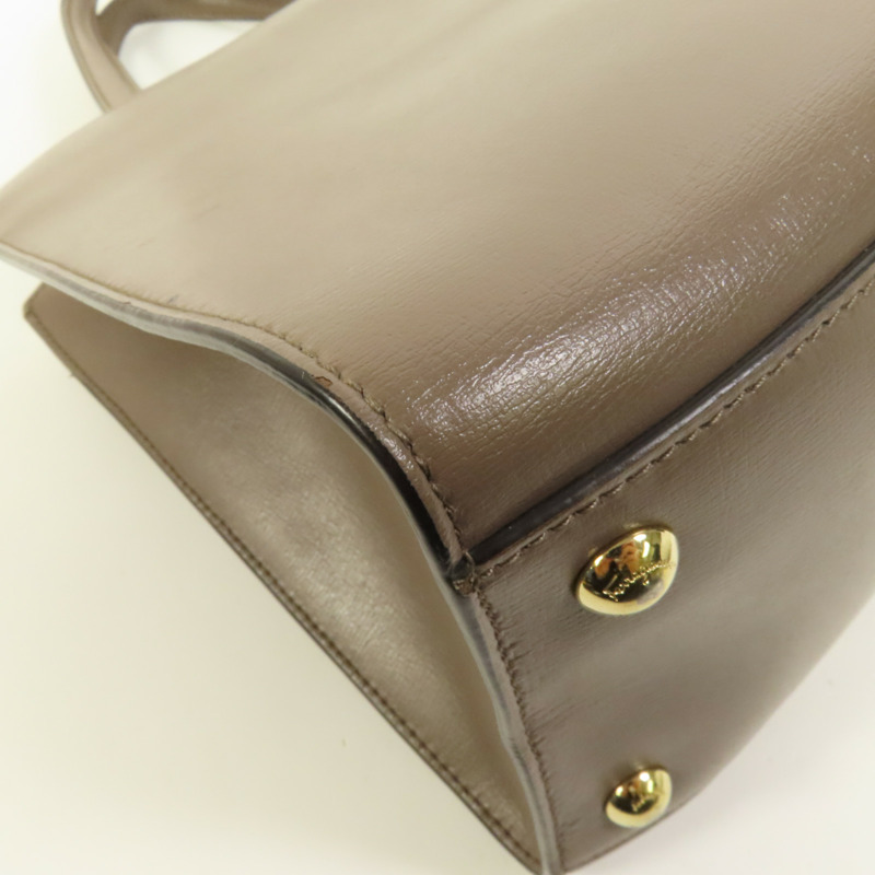 Salvatore Ferragamo 牛皮皮革Vara Bow Top Handle金扣手挽肩背兩用袋-13