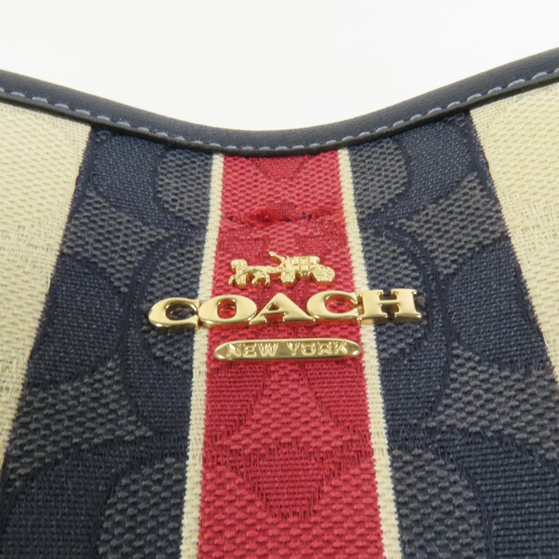 COACH 帆布Mollie 22金扣手挽肩背兩用袋-6