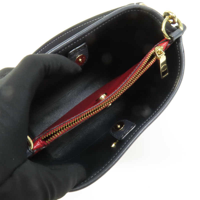 COACH 帆布Mollie 22金扣手挽肩背兩用袋-7