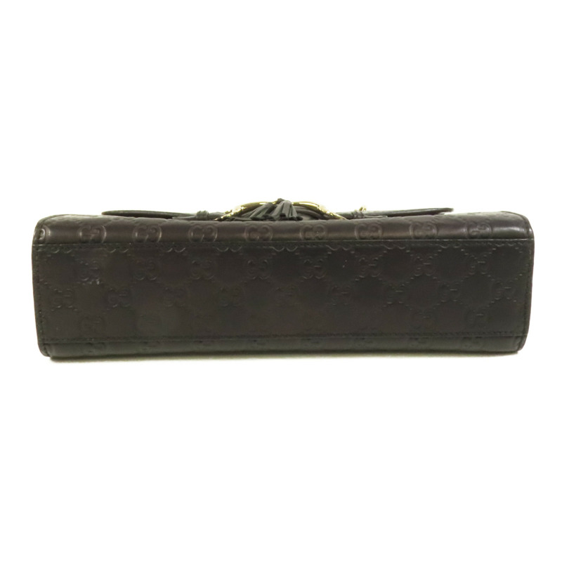 GUCCI 牛皮皮革Emily金扣鏈帶肩背袋-3