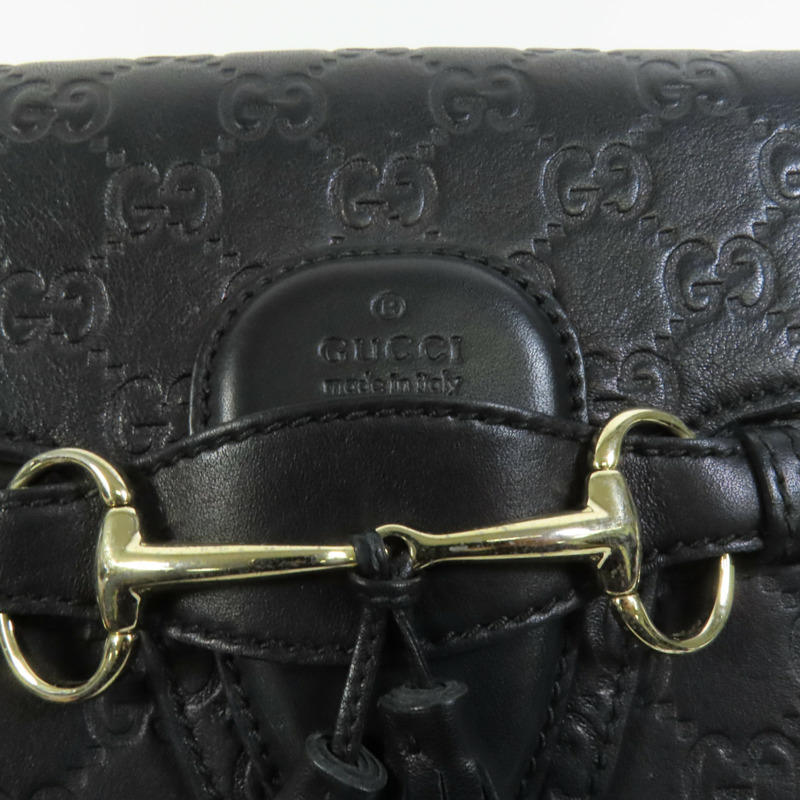 GUCCI 牛皮皮革Emily金扣鏈帶肩背袋-5