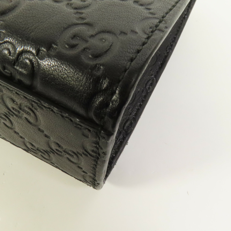 GUCCI 牛皮皮革Emily金扣鏈帶肩背袋-13