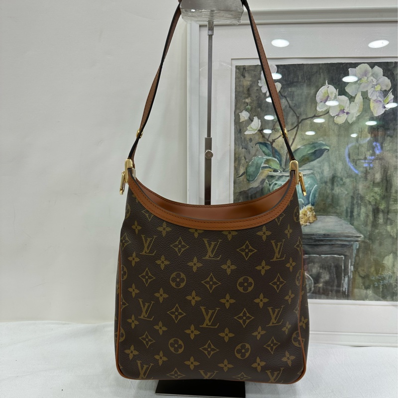 Louis Vuitton達芙妮hobo 老花拼色款 晶片 99新 尺寸24*27*11cm-2