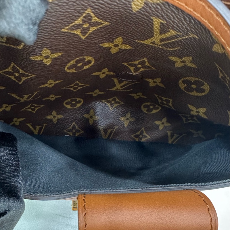 Louis Vuitton達芙妮hobo 老花拼色款 晶片 99新 尺寸24*27*11cm-7