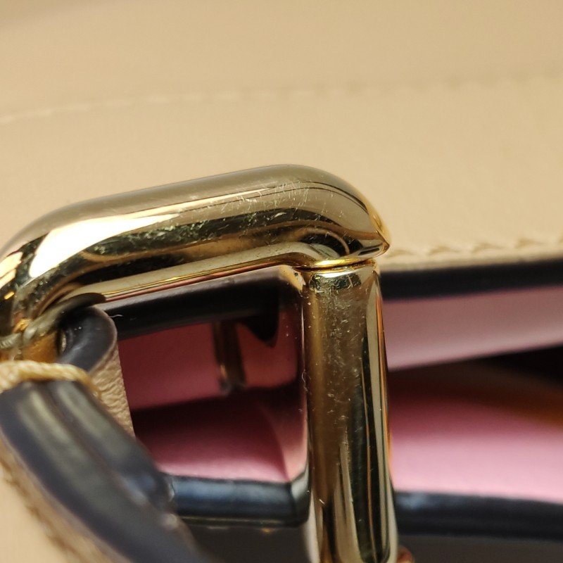 Fendi Peekaboo躲貓貓中號牛皮純色扭鎖子母包斜挎包-11