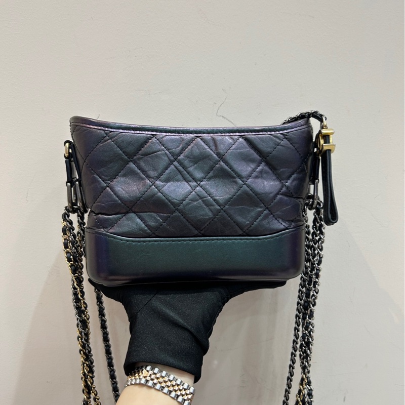 【88🆕】Chanel 流浪包小號 鏈條包 珠光黑 單肩包 斜挎包-2