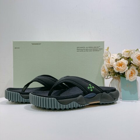 Off-White 沙灘拖鞋男裝黑色 Oddsy Minimal Beach Sandals 碼數39 未使用品