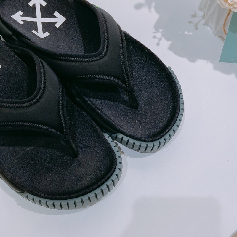TW4622 Off-White 沙灘拖鞋男裝黑色 Oddsy Minimal Beach Sandals 碼數39 未使用品-5