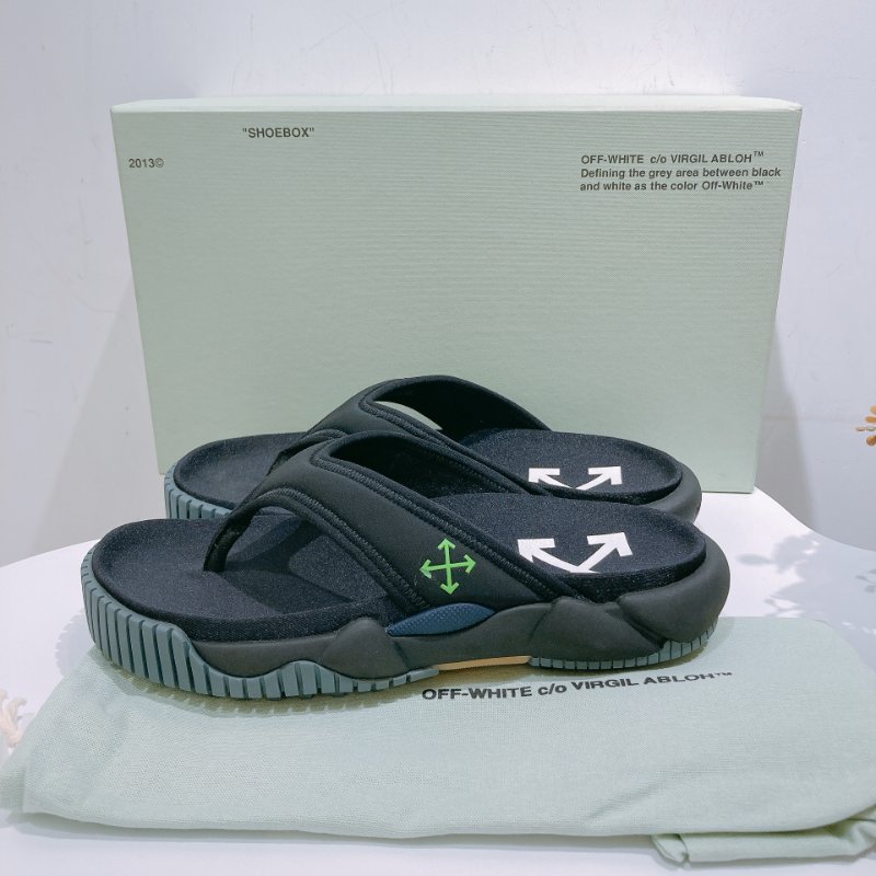 TW4622 Off-White 沙灘拖鞋男裝黑色 Oddsy Minimal Beach Sandals 碼數39 未使用品-12